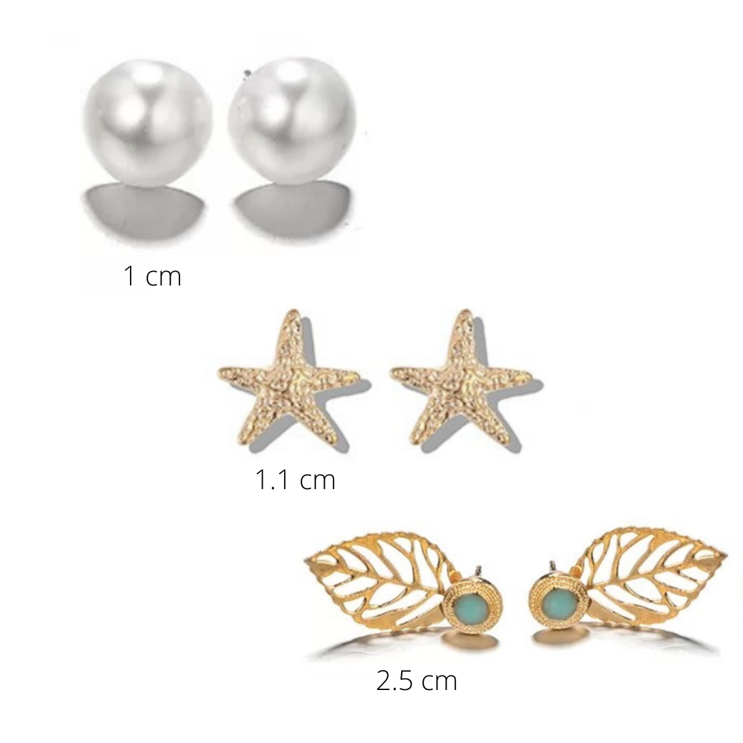 Star Fish Earring Set - 3 Pack