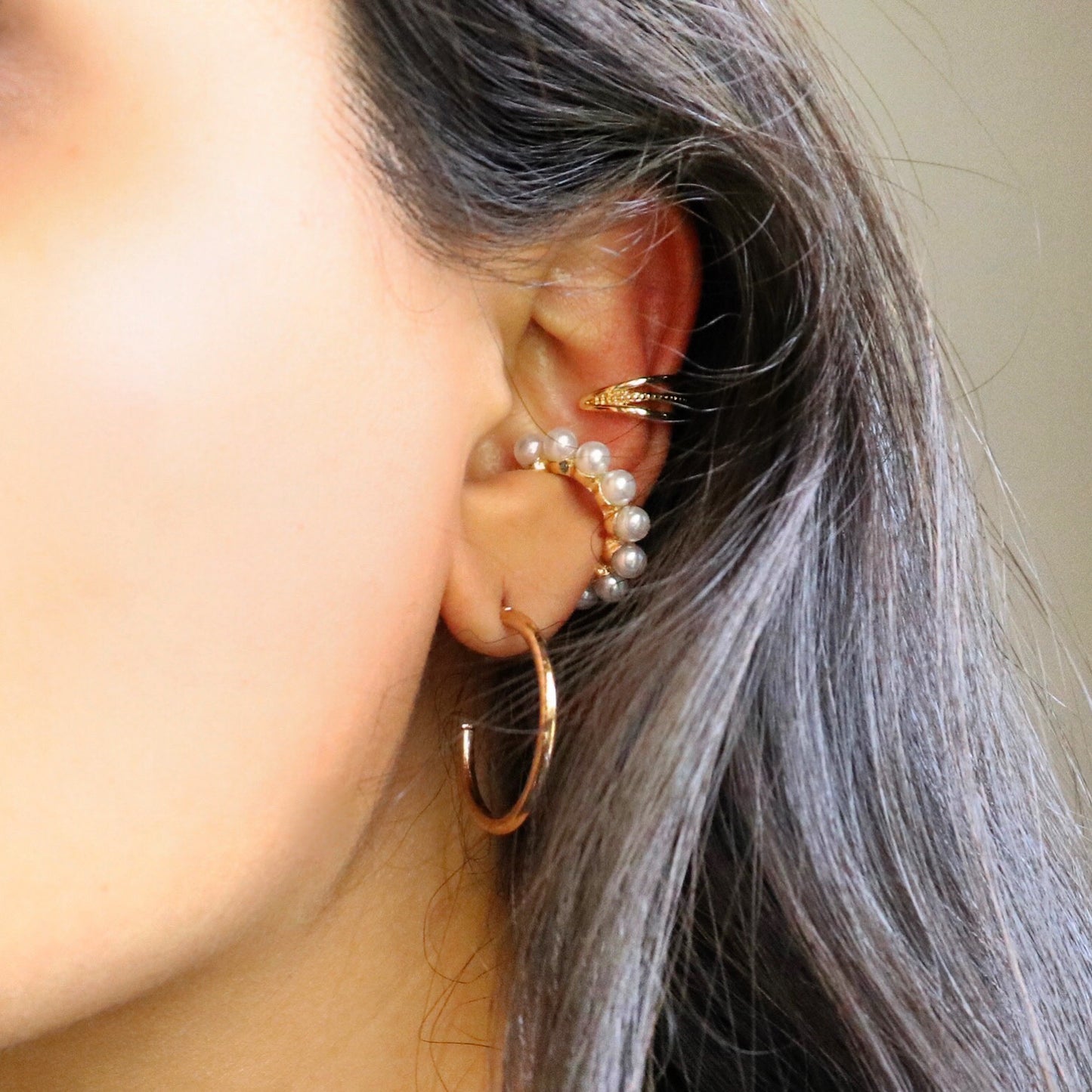 Hoop and Stud Earring Set - 3 Pack