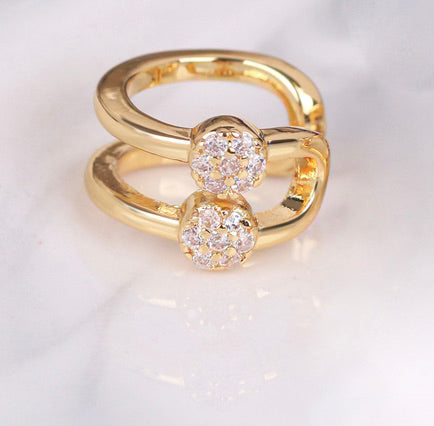 Crystal Circle Ear Cuff