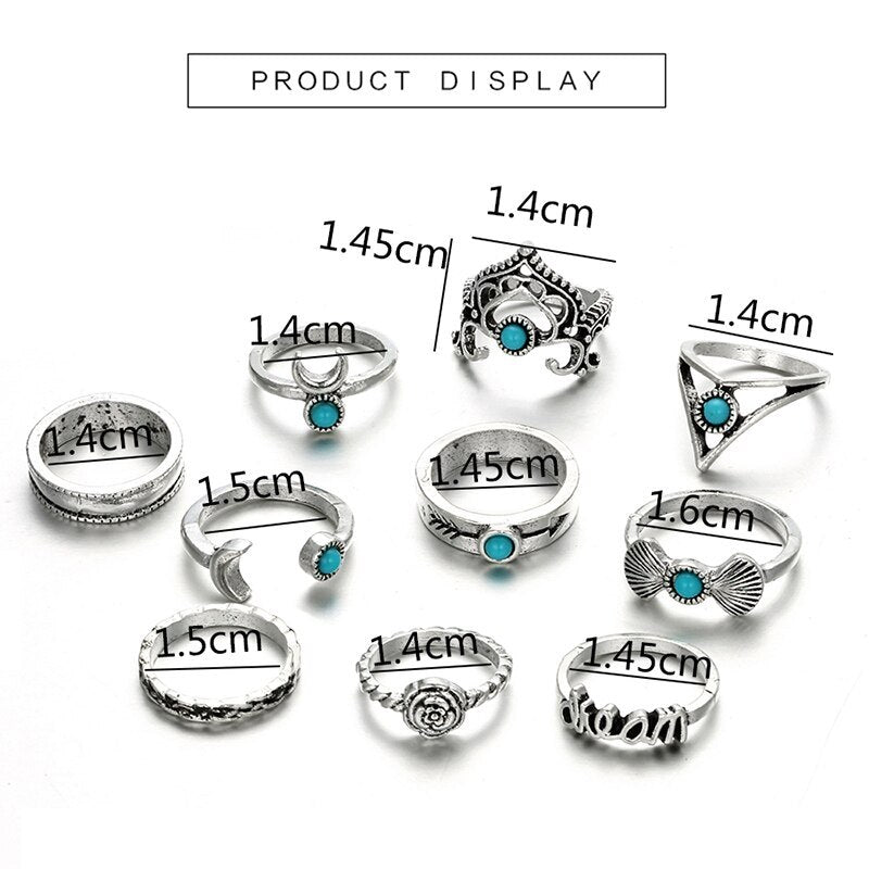 Assorted ring set - 10 Pack