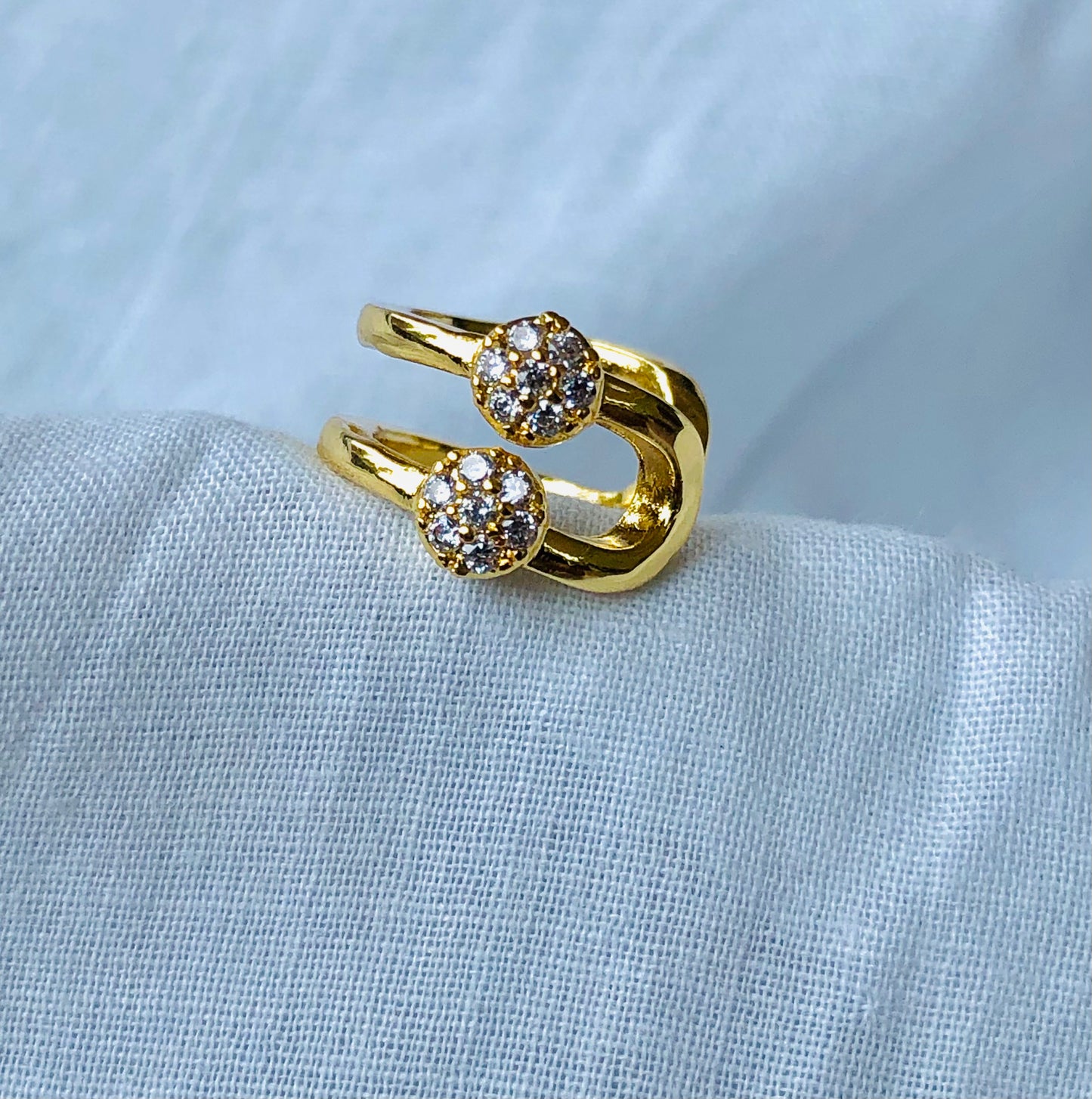 Crystal Circle Ear Cuff