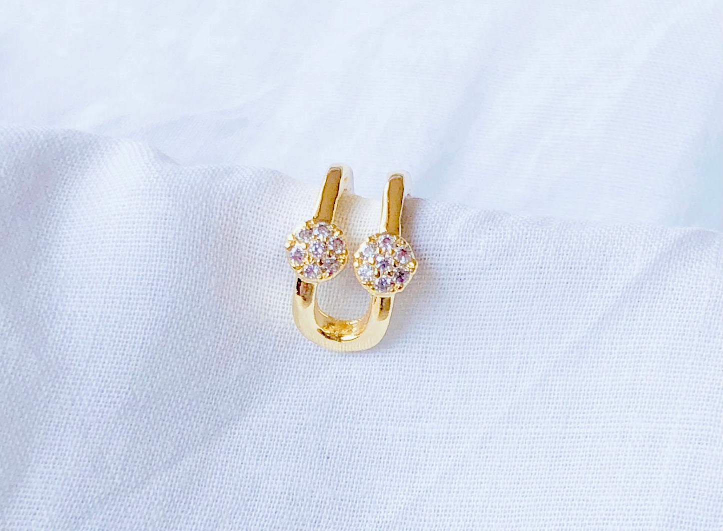 Crystal Circle Ear Cuff