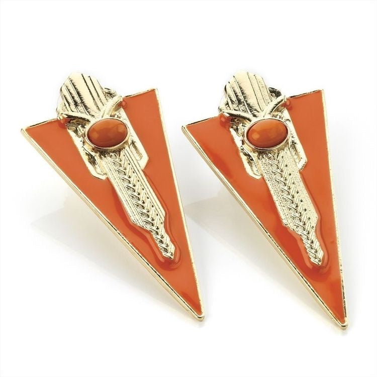 Enamel Statement Earrings