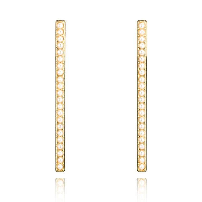 Pearl Bar Earrings