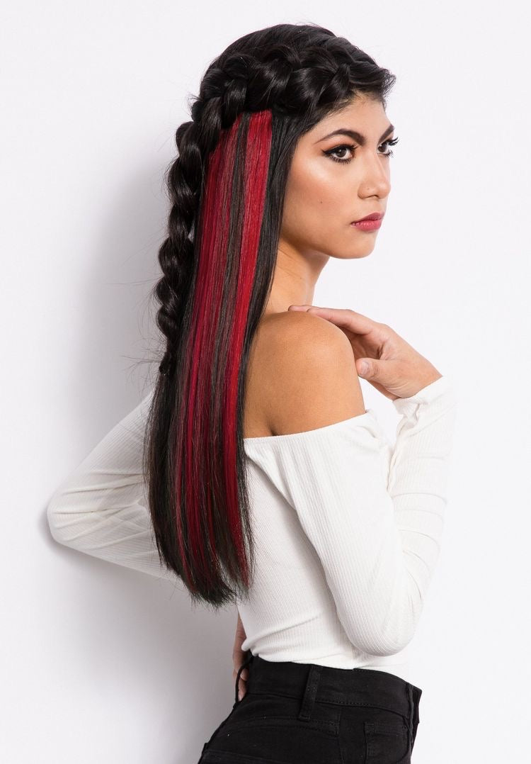 BURGUNDY STREAKS