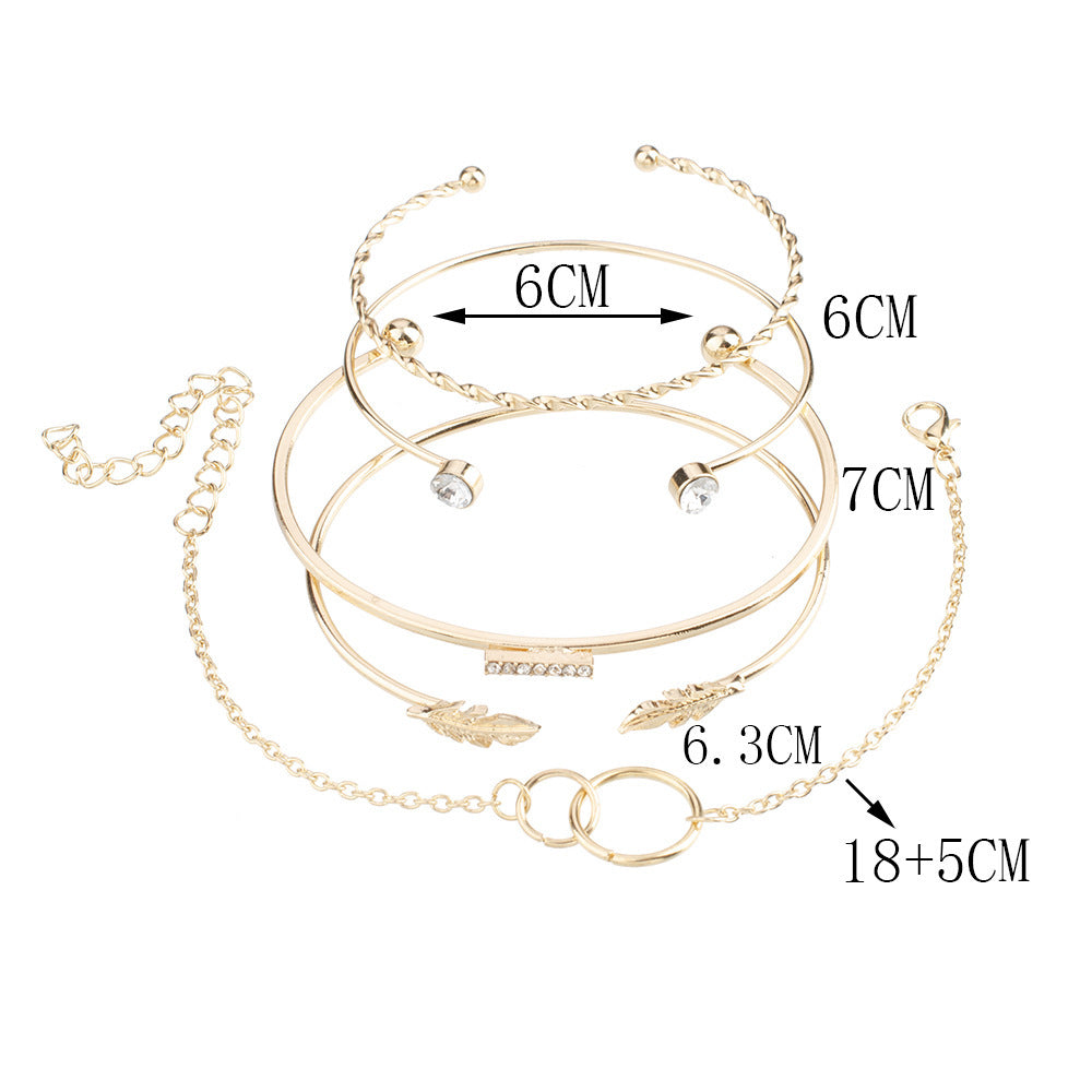 Gold Crush Bracelet Set - 5 Pack