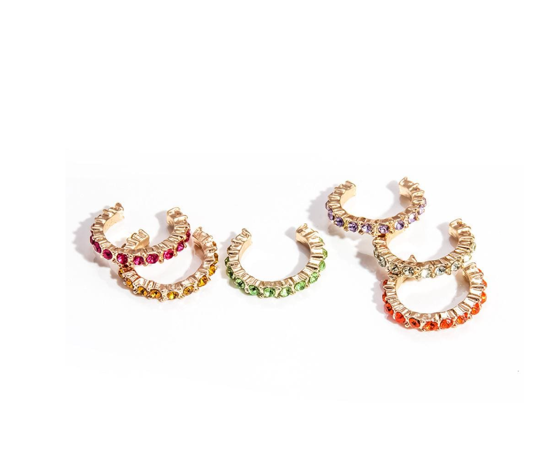 Rainbow Ear Cuff (Set of 6)