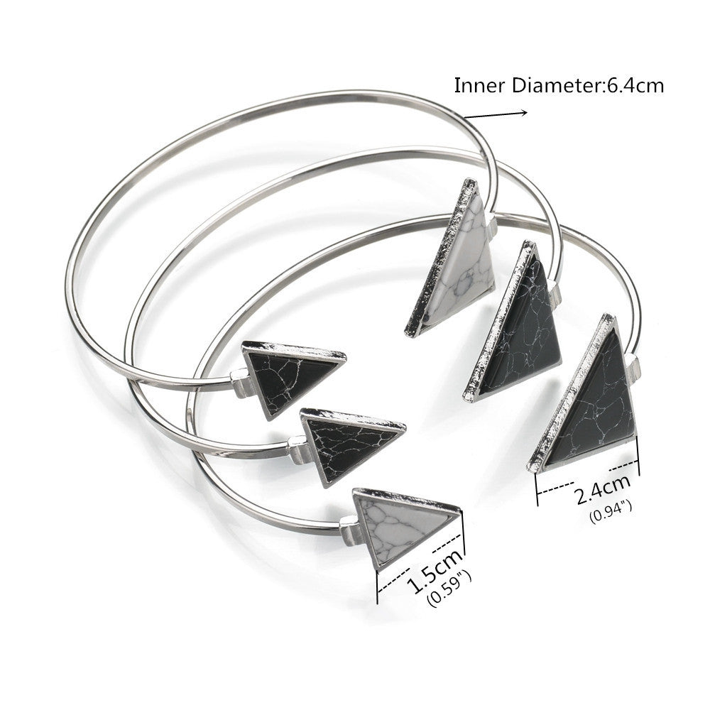 Silver Marble Bracelet