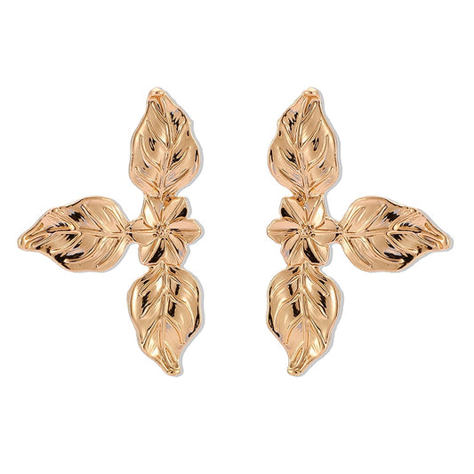 3 Leaf Flower Stud