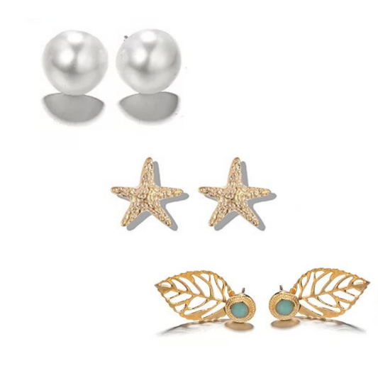 Star Fish Earring Set - 3 Pack