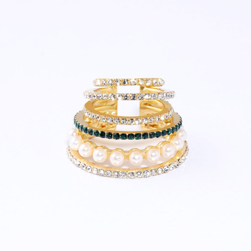 Pearl and Crystal Ear Cuff
