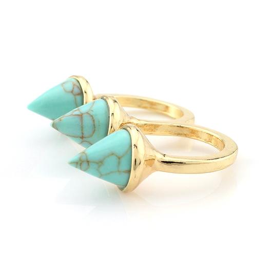 2 Finger Marble Ring
