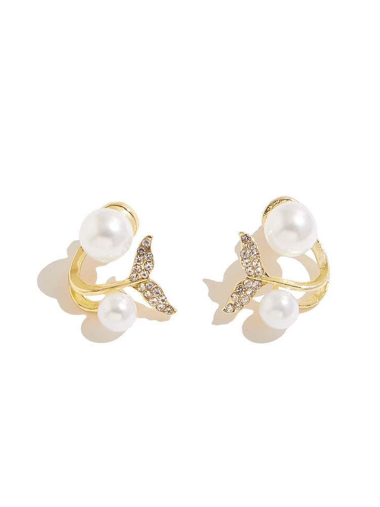 Mermaid Tail Pearl Ear Jacket