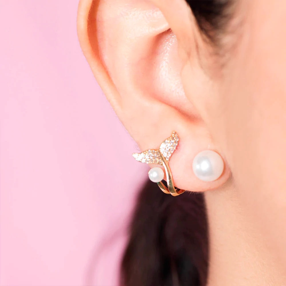 Mermaid Tail Pearl Ear Jacket