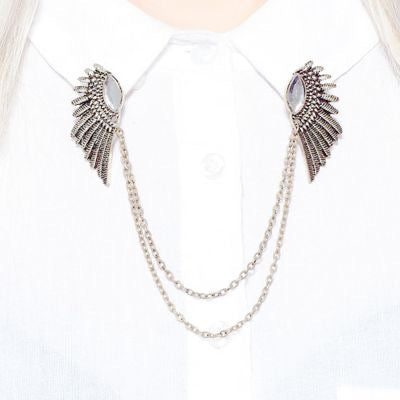 Angel Wing Collar Pin