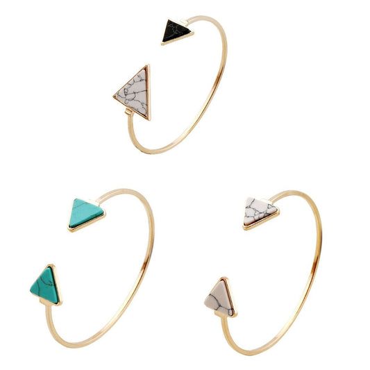 Triangular Marble Bracelet