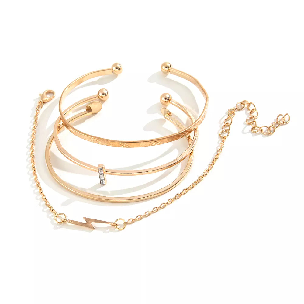 Bold Accent Bracelet Set - 4 pack