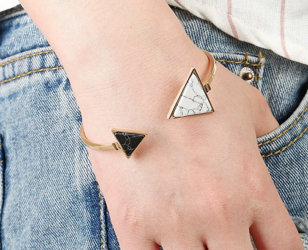 Triangular Marble Bracelet